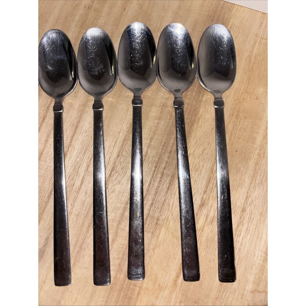 Oneida Chefs Table Stainless Flatware Place Spoons Dinner Set Of 6 18/0 - Picture 2 of 5